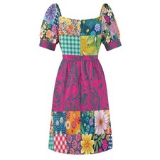 Patchwork Dress (Med) Cottage Boho Chic