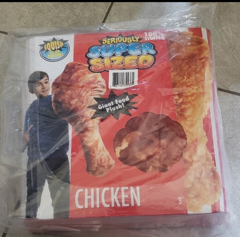 RARE Chicken Wing Drumstick PLUSH Pillow SUPER Cool CHRISTMAS Gift