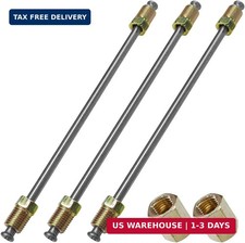 3pcs 316 Brake Line Kit With Fittings Flexible 6 Long Stainless Steel Brake