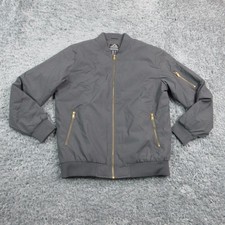 Outdoor Jacket Mens M Gray Bomber Insulated Q...