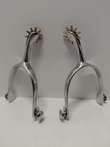 Western Spurs Brass  Rowels 10 Point