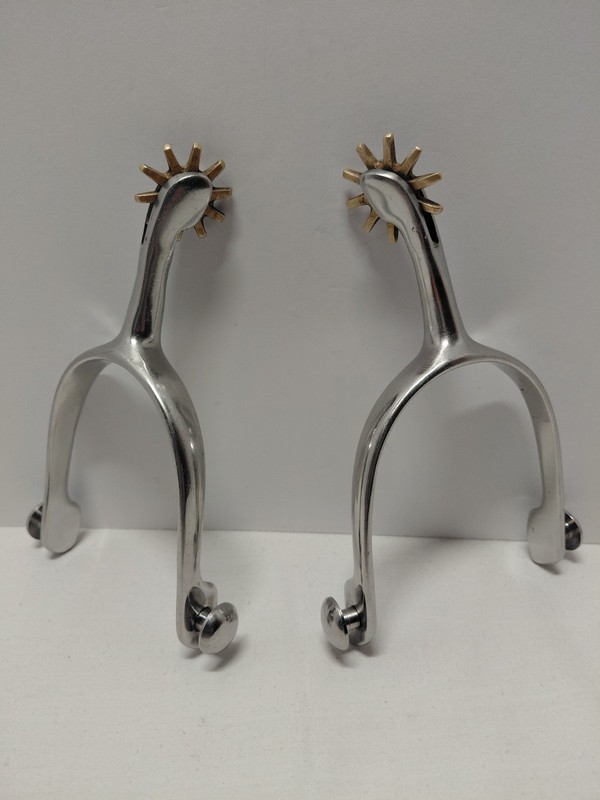 Western Spurs Brass  Rowels 10 Point