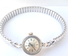 Vintage 1950's 14k Omega Ladymatic self-winding faceted crystal watch Pristine! 7