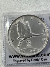 2009 Wirtland 2 ICU Matte Proof Silver Coin Designed and Made by Dan Carr