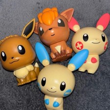 Pokémon Figuren Eevee Himeguma Plusle Minun 4er Set Gebraucht