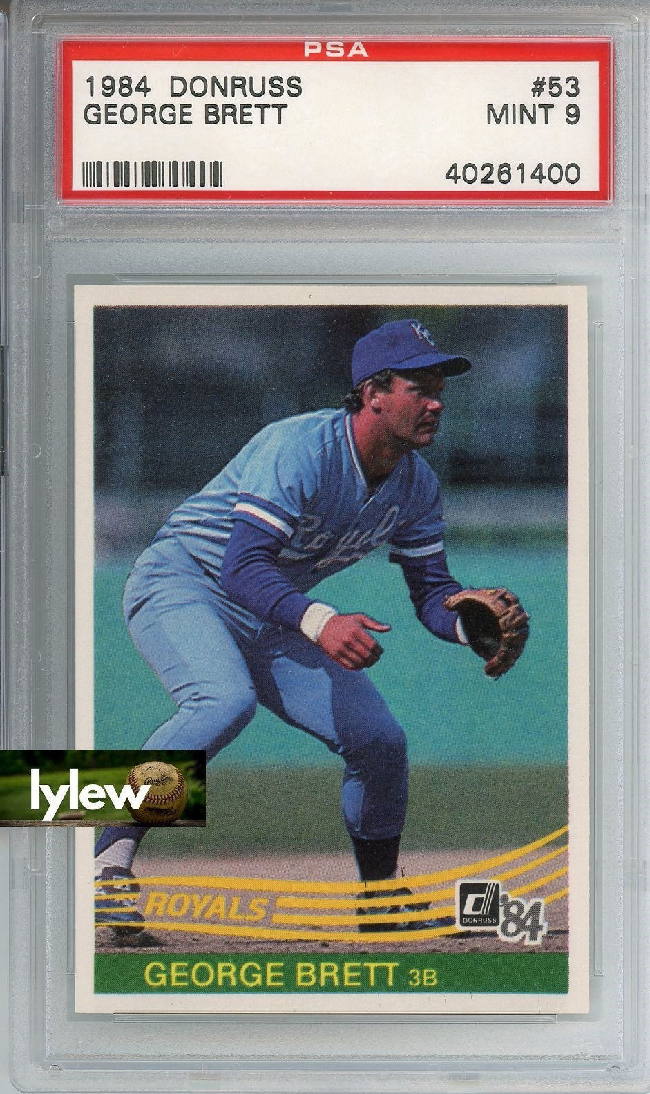 1984 Donruss * GEORGE BRETT * Card #53 * PSA 9 * Kansas City Royals * HOF