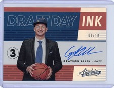 Grayson Allen 2018-19 Draft Day Ink  # ONE OF Ten FIRST PRINT 1/10 RC