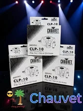 3x Chauvet DJ CLP-10 Pro Half Coupler Clamp w/Inserts for DJ Lighting NEW!