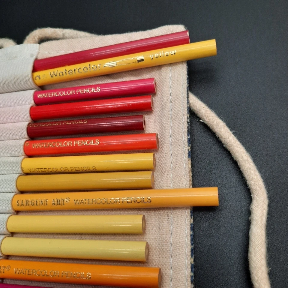 Estuche enrollable para lápices de acuarela con impresión de búho suministros de arte bolsa organizadora Foto 4 de 4