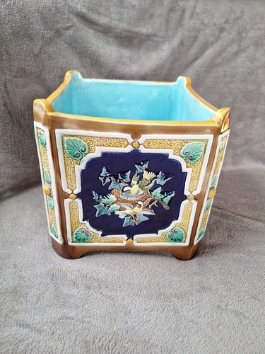 Antique Majolica Jardiniere "Joseph Holdcroft"? 1870-1920 - Picture 1 of 16
