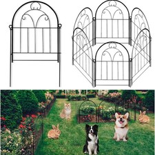 Garden Animal Barrier Fence,11.5 Ft L x 24.4 in H No Dig Dog Fence Border,10