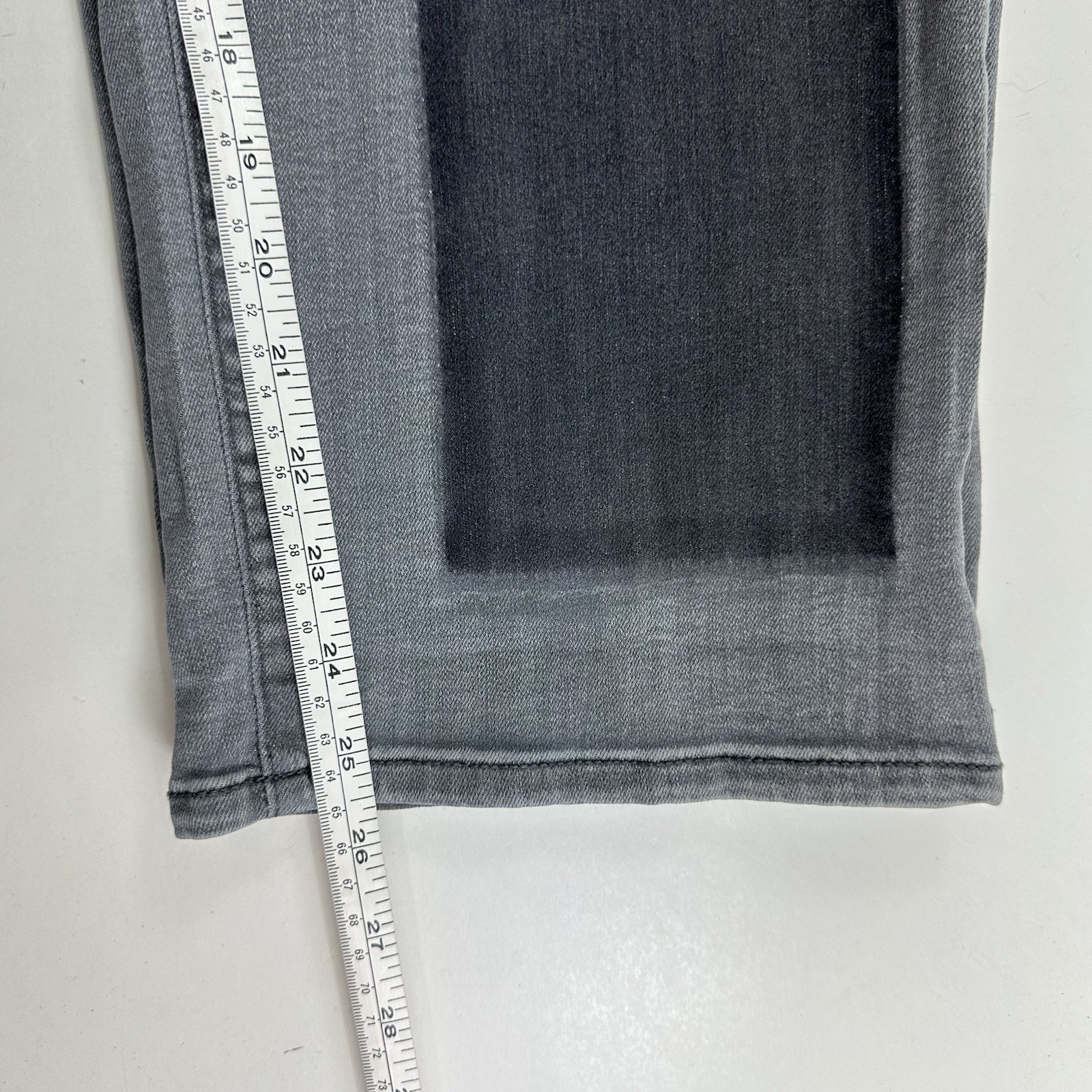 Logo Lori Goldstein Boyfriend Patchwork Gray Jean… - image 9