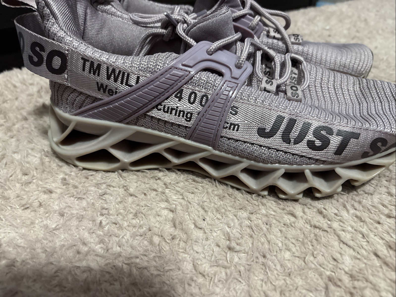 SAOLA Scarpe da ginnastica viola con suola ergonomica e rete in maglia taglia 7