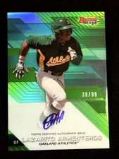 2017 Bowman's Best GREEN REFRACTOR PROSPECT ROOKIE AUTO Lazarito Armenteros /99