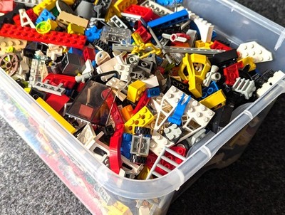 LEGO 1 Kg Kilo bunt gemischte Steine - Town System Basic Kiloware Kilo Konvolut