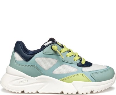 Geox Loftus Boys' White Fashion Sneakers Casual J55MQE01454C1ZF3