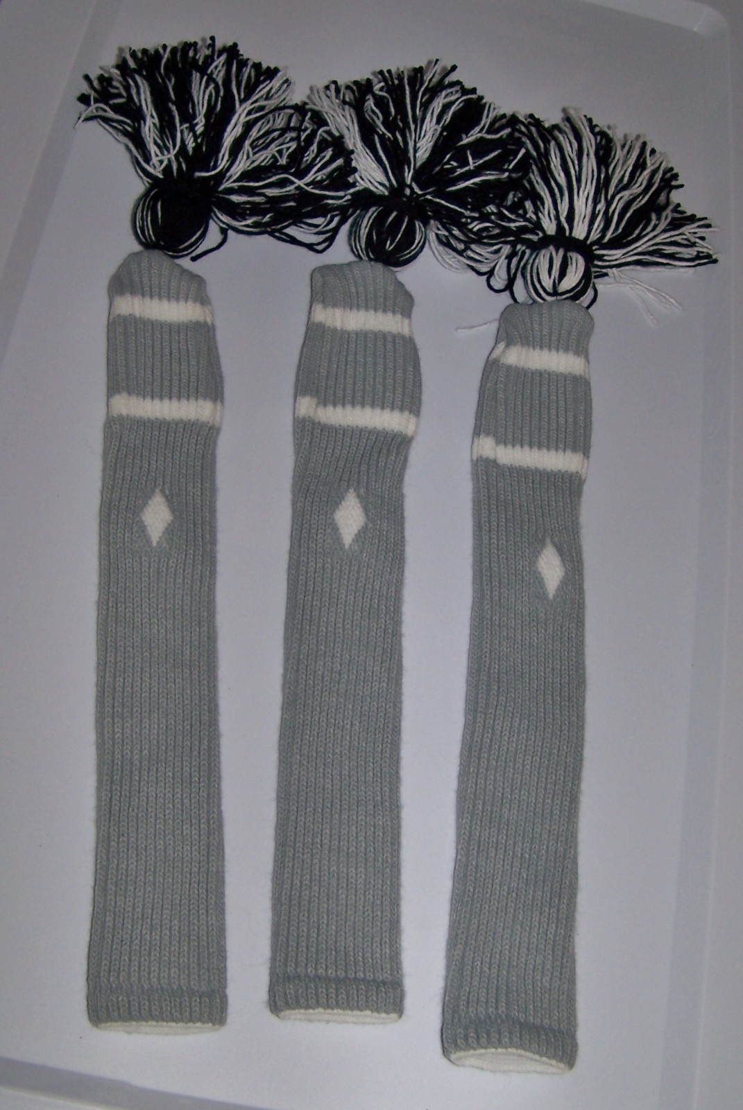 Club Head Cover Lot Gray & White