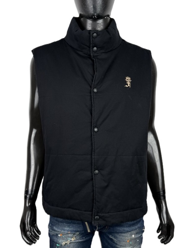 FWRD Gilet Imbottito Uomo 2XL Nero Cotone Stretch Made in Italy