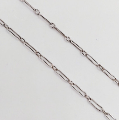 Chaîne En Or 18 Carats Maille Gourmette - Longueur 42 Cm, Style Vintage Français - Occasion