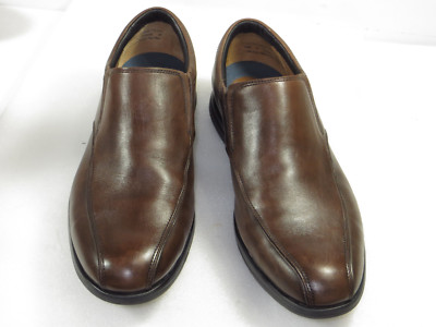 GR8!Men's CLARKS plus Leather slip on Loafers comfy,walk,brown Shoe 9 M $130