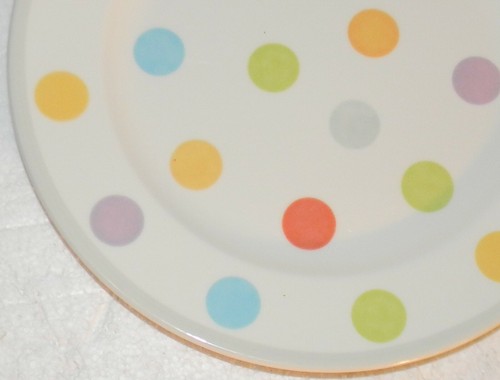 Villeroy & Boch Switch Bonjour Dinner Plate Multicolor Dots Luxembourg Set of 5 - Picture 7 of 7