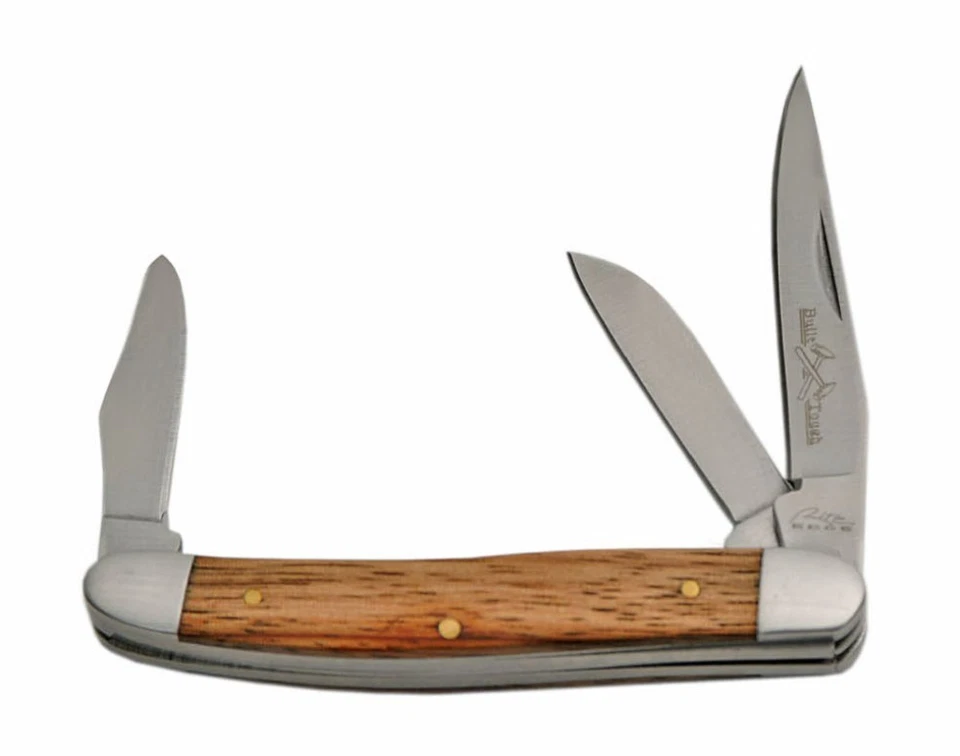 Rite Edge 3.5" Stockman Folding Knife - Hardwood Handles - NEW Fast Shipping!