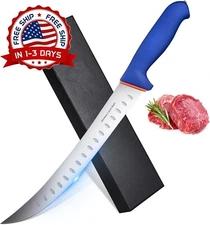 Cuchillo 10" De Chef Carnicero Cimitarra Profesional Acero Inoxidable Para Carne