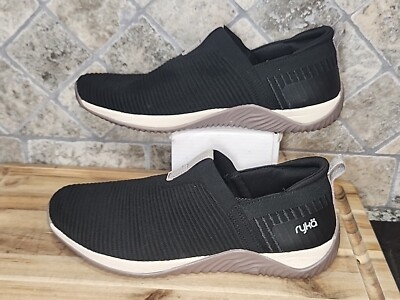 Ryka Echo Knit Slip-On Sneaker Womens Size 10 Or 8 Uk 41 Europe  RE-ZORB Black