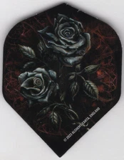 BLACK ROSES Dart Flights: 3 per set