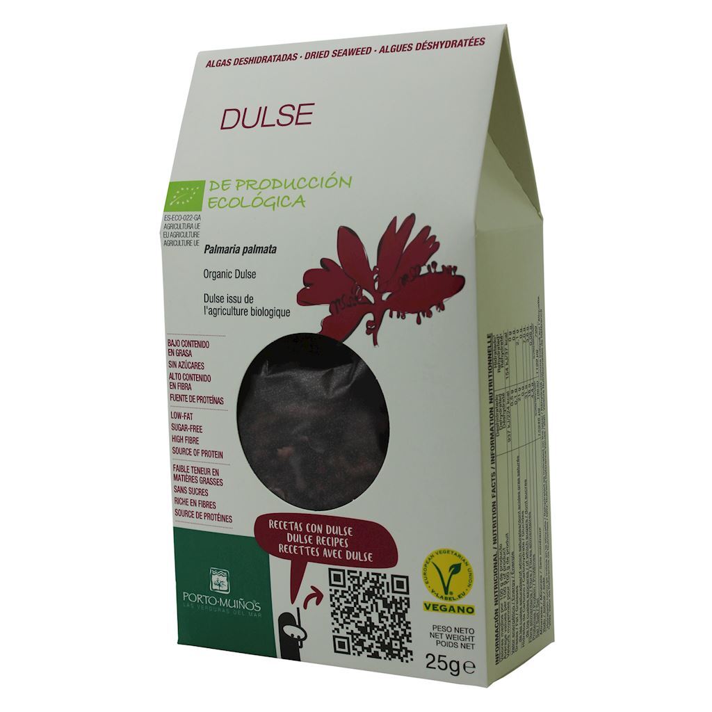 ALGAS MARINAS SECAS - DULSE BIO 25 g - PORTO MUINOS