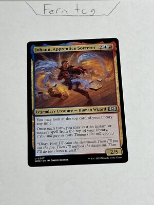 Magic the Gathering Johann Apprentice Sorcerer Wilds of Eldraine Ships Same Day