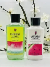 Bath and Body Works Watermelon Lemonade Shower Gel, Body Lotion 2-Piece Set 