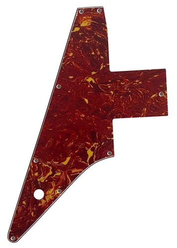 Pickguard For Gibson Explorer 76 Reissue Style Guitar-4-Ply-RED TORTOISE