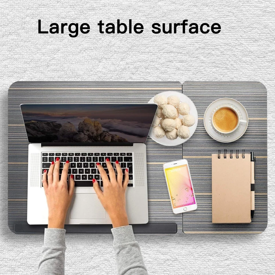 Holz Betttablett Frühstückstablett Serviertablett klappbar Bett Tisch Tablett - Bild 2 von 4