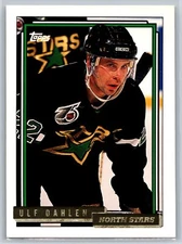 1992-93 Topps Ulf Dahlen Gold Parallel Minnesota North Stars #28