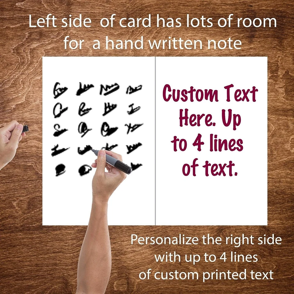 Cartão de agradecimento Jumbo 3 pés, nariz grande 2 pés x 3 pés cartão enviado em envelope grande - Imagem 3 de 4