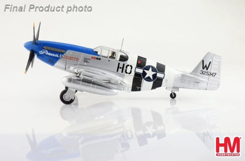 Hobby Master 1:48 HA8516 P-51C Mustang USAAF 352 FG 487 FS  Princess Elizabeth - Imagen 4 de 4