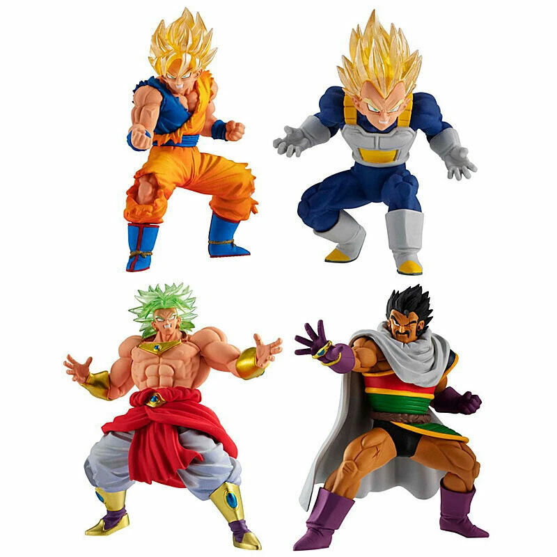 Dragon Ball Super High Grade HG Mini Figure Set 09 Broly Goku Vegeta Paragus