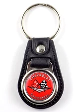 CHEVROLET CORVETTE KEY FOB RING V8 C5 PATCH C6 SPORTS CAR C7 PIN C8 CHAIN C4 C3