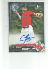 2017 BOWMAN CHROME DRAFT AUTOGRAPHS #CDACB COLE BRANNEN
