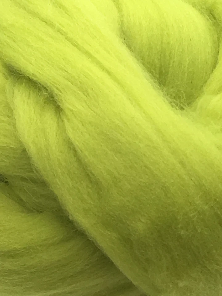 Celadon Green Merino Wool Top Roving -Spin Yarn Needle & Wet felt Crafts Weaving - Image 3 of 4