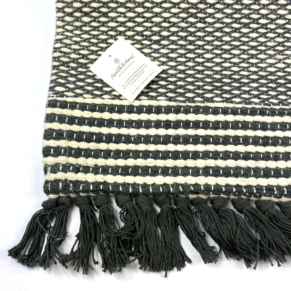 Rug Floor Mat Indoor Runner Rug W/ Decorative Design Tassels 24x36 Size NWT - Image 2 of 4