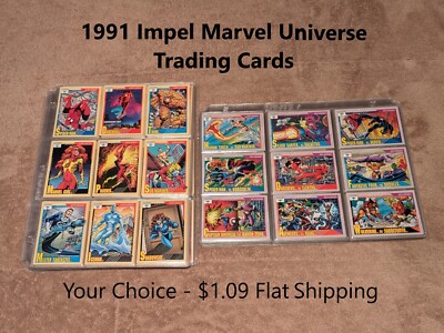 1991 Impel Marvel Universe YOUR CHOICE $1.09 Flat Shipping