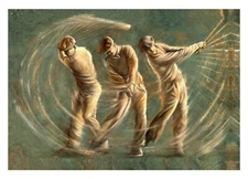 Golf Painting, Sport Art, Wall Decor, Personalized Canvas Print