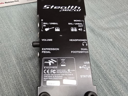 IK Multimedia Stealth Guitar Pedal USB Audio Interface MIDI Controller Play Rec - Picture 8 of 8