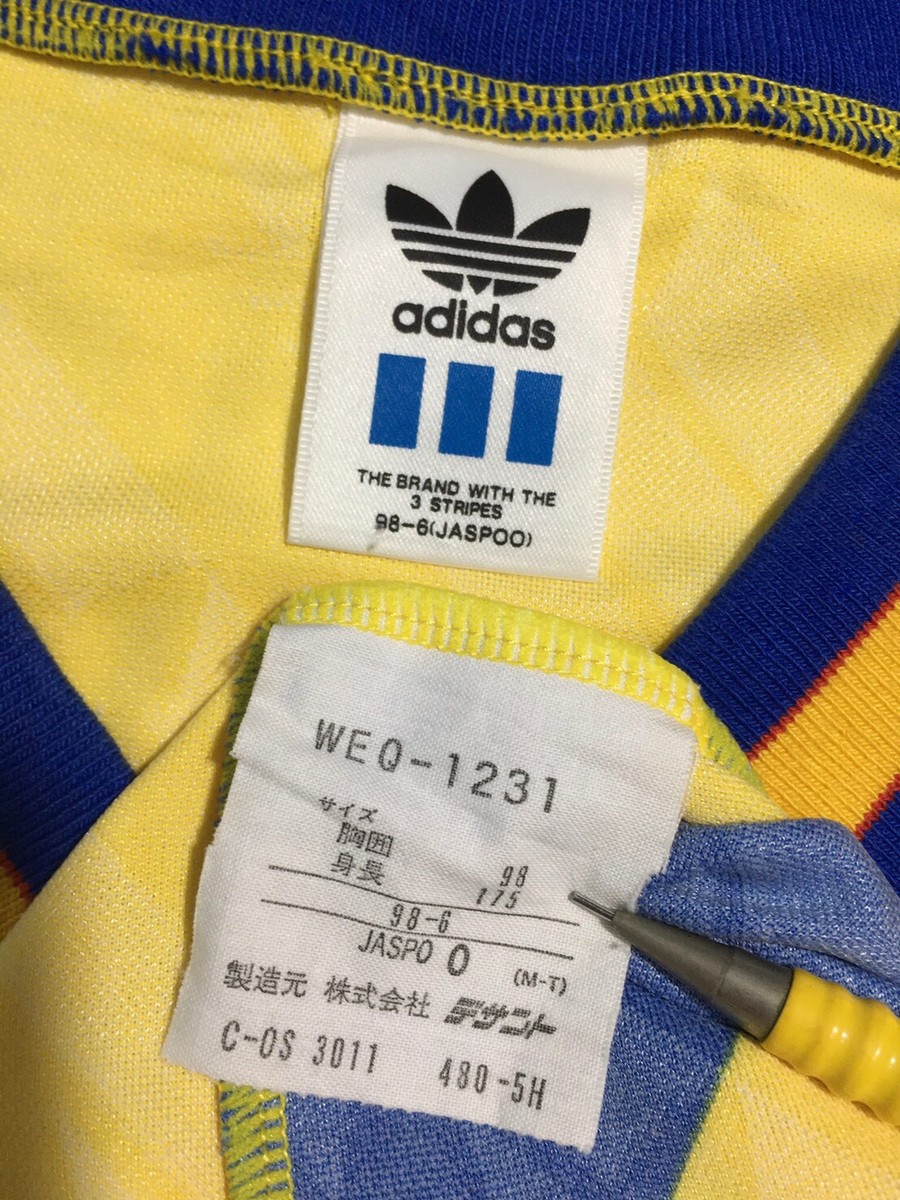 90s W杯 サッカー日本代表 ドーハ VINTAGE 表記L TOKYO GAS FC VINTAGE 90s J LEAGUE JAPAN ADIDAS FOOTBALL
