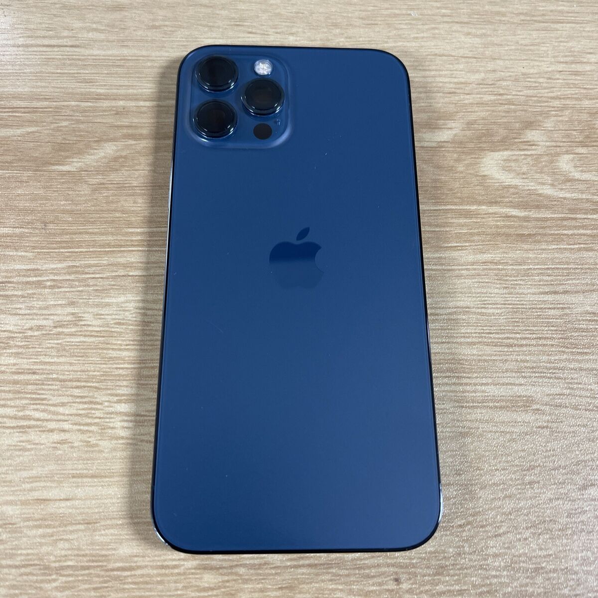 iPhone 12 Pro Max Housing Back Replacement Blue With Small iPhone 12 Pro Max Housing Back Replacement Blue With Small