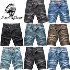 Rock Creek Herren Jeans Short Kurze Bermuda S...