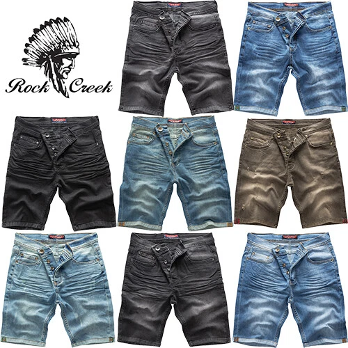 Rock Creek Herren Jeans Short Kurze Bermuda Shorts Hose Denim Stonewashed M50 - Bild 1 von 1