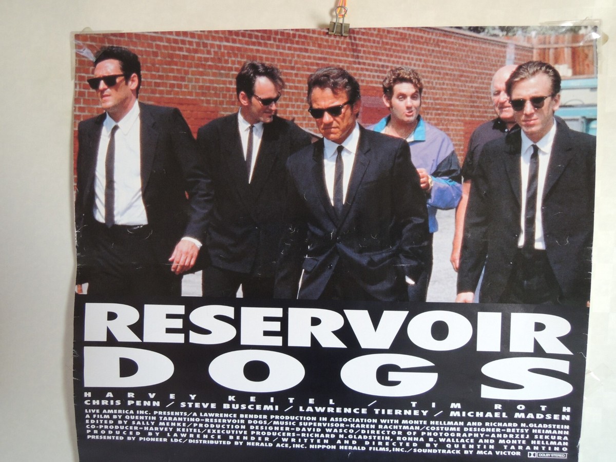 Quentin Tarantino RESERVOIR DOGS original movie POSTER JAPAN